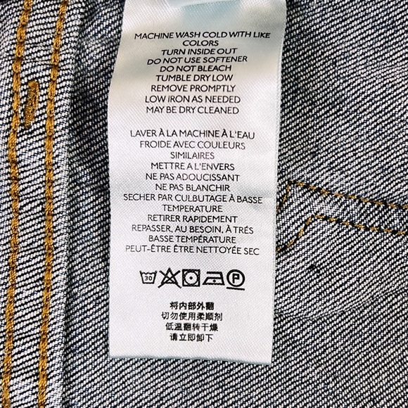 Anthropologie 27 Tall Pilcro Mid-Rise Slim Boyfriend Corded Side Denim Jeans - Picture 3 of 11